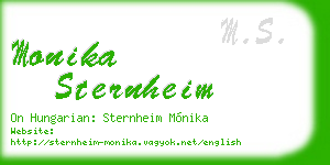 monika sternheim business card